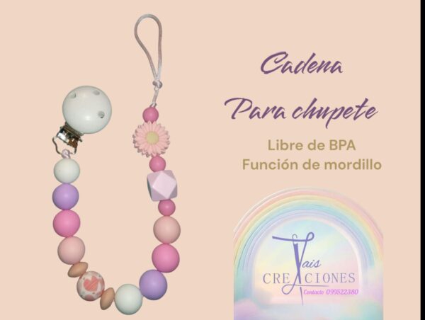 Cadena para chupete libre de BPA