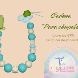 Cadena para chupete libre de BPA