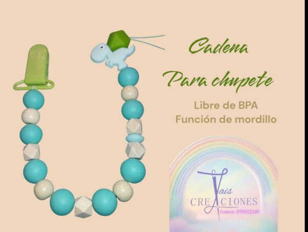Cadena para chupete libre de BPA