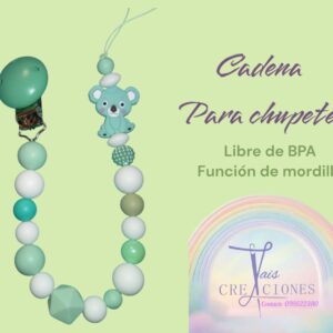 Cadena para chupete libre de BPA