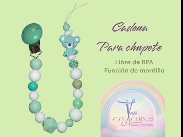 Cadena para chupete libre de BPA