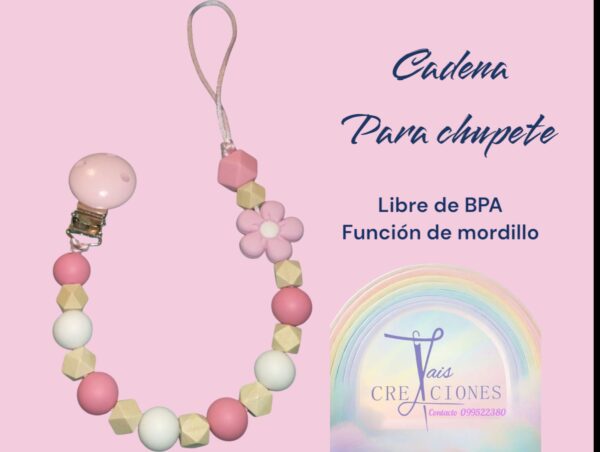 Cadena para chupete libre de BPA