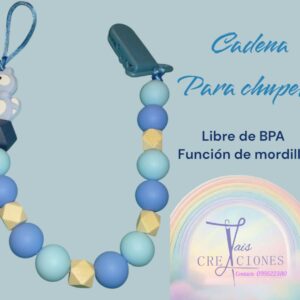 Cadena para chupete libre de BPA