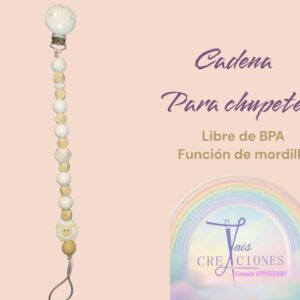 Cadena para chupete libre de BPA
