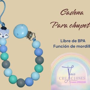 Cadena para chupete libre de BPA