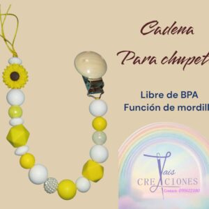 Cadena para chupete libre de BPA