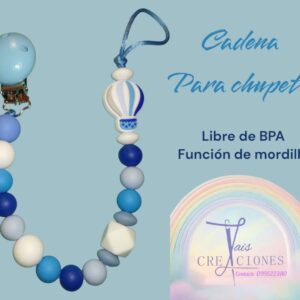 Cadena para chupete libre de BPA