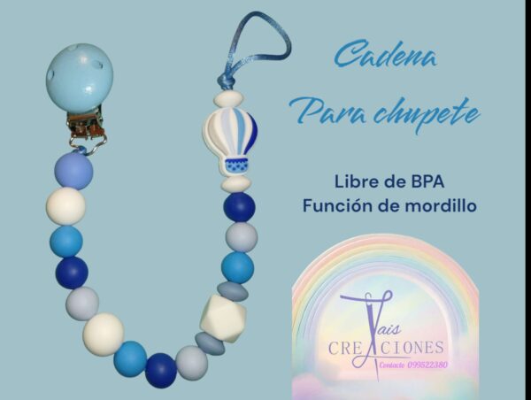 Cadena para chupete libre de BPA