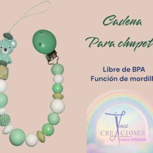 Cadena para chupete libre de BPA
