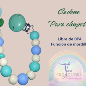 Cadena para chupete libre de BPA