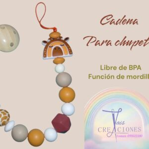 Cadena para chupete libre de BPA