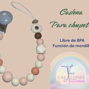 Cadena para chupete libre de BPA