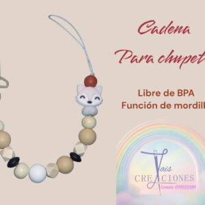 Cadena para chupete libre de BPA