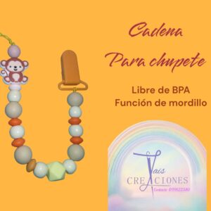 Cadena para chupete libre de BPA