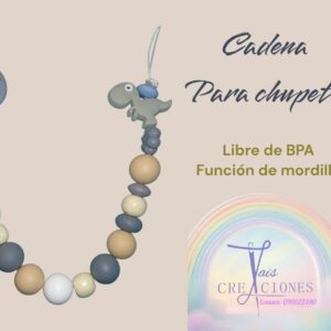 Cadena para chupete libre de BPA