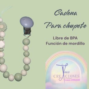 Cadena para chupete libre de BPA