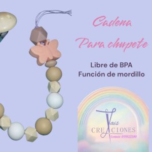Cadena para chupete libre de BPA