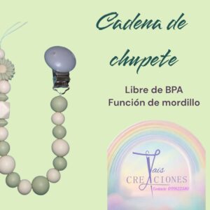 Cadena para chupete libre de BPA