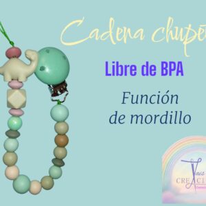 Cadena para chupete libre de BPA