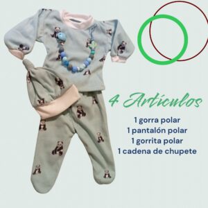 Set de Invierno para Recién Nacido – Polar Suave (4 Piezas)