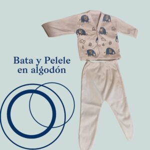 Pelele de algodón para bebés (Elefante)